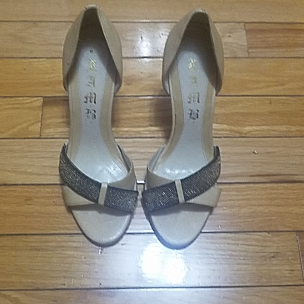 L.A.M.B OPEN TOE SHOES